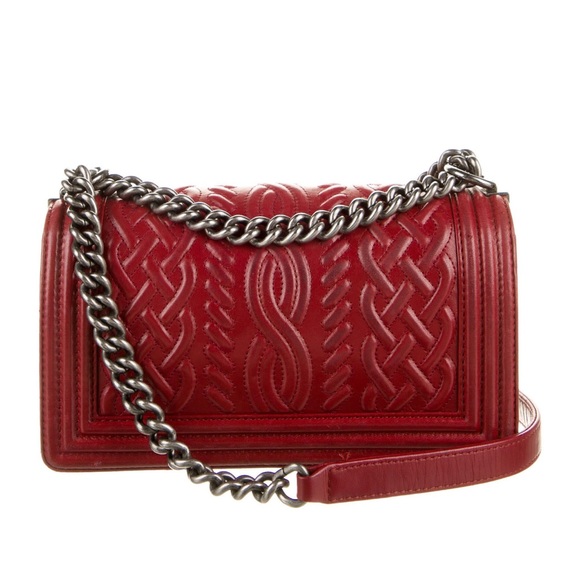 Red Chanel Boy Bag Celtic - Picture 2 of 5